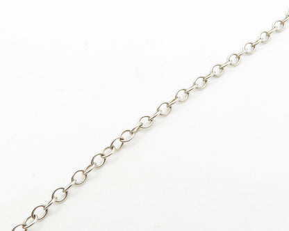 925 Silver  Vintage Amethyst Peridot & Carnelian Beads Chain Necklace  NE2830