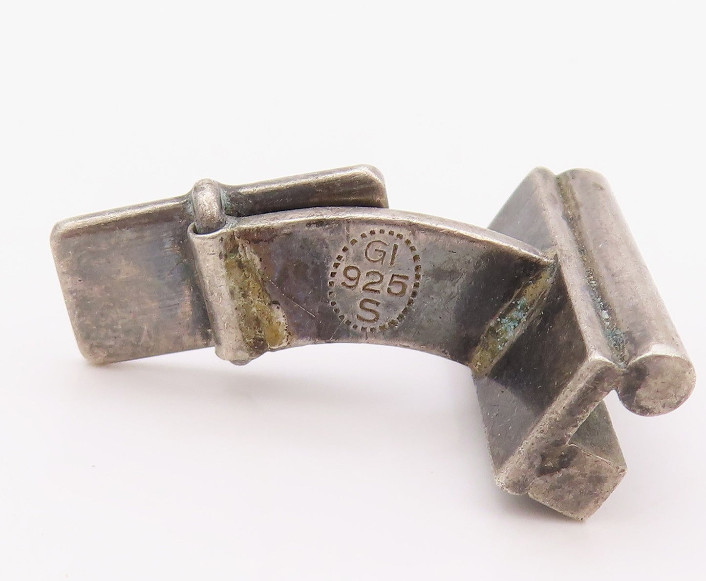 925 Sterling Silver Vintage Cuff Links GEORG JENSEN DENMARK Brick Design  TR3948