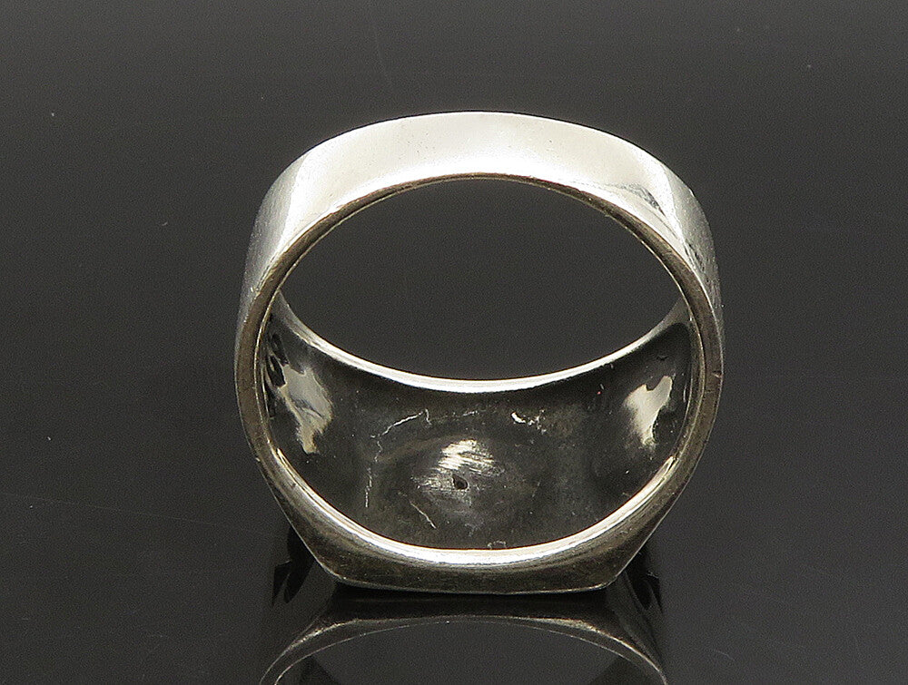 925 Sterling Silver  Vintage Ace Of Spades Poker Card Ring Sz 10  RG24242