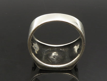925 Sterling Silver  Vintage Ace Of Spades Poker Card Ring Sz 10  RG24242