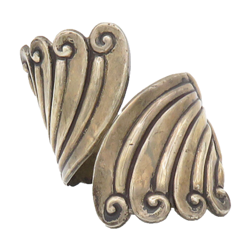 BALDERAS TAXCO 925 Sterling Silver Vintage Large Bypass Cuff Bracelet BT6954