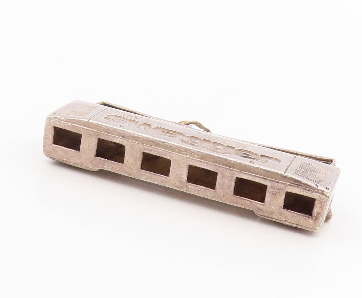925 Sterling Silver Vintage Pendant Old Radio Stereo System Cassette   PT25712