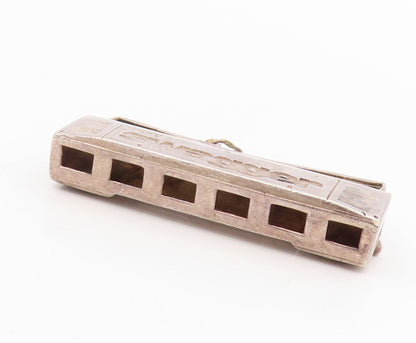925 Sterling Silver Vintage Pendant Old Radio Stereo System Cassette   PT25712