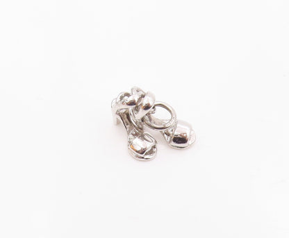 925 Sterling Silver  Vintage Two High Heels Sandals Charm Pendant  PT21266
