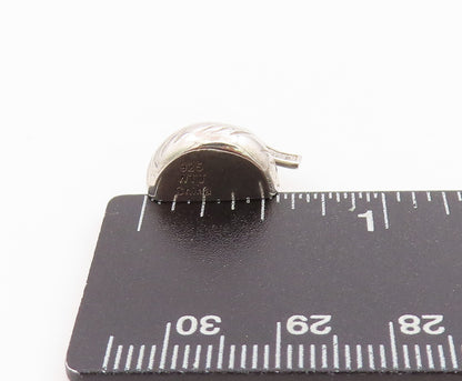 925 Sterling Silver Vintage Pendant Diamonds Inlay Kisses Chocolate  PT24403