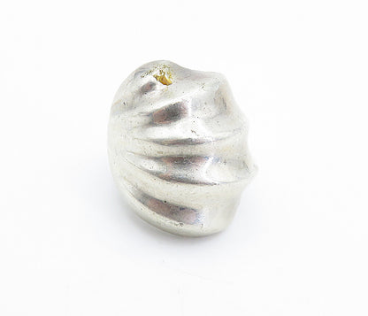 MEXICO 925 Sterling Silver  Vintage Shiny Concave Dome Band Ring Sz 5.5 RG4835