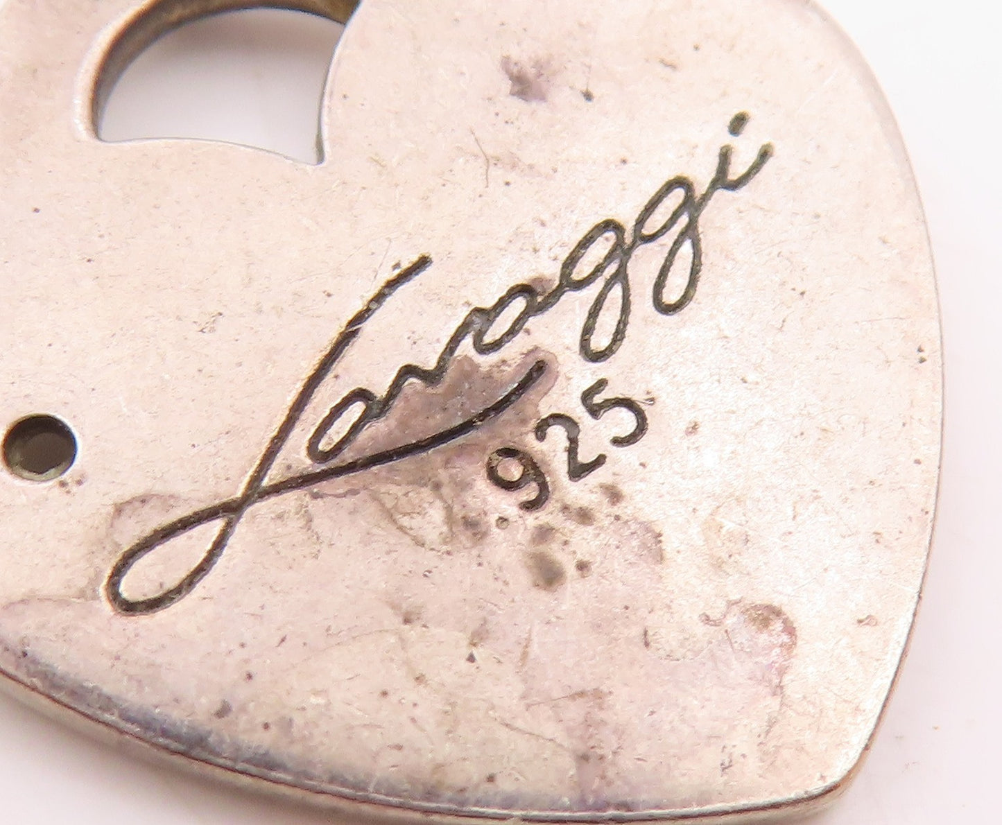 LAVAGGI 925 Sterling Silver  Vintage Nurse Symbol Love Heart Pendant  PT19423