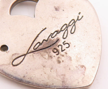 LAVAGGI 925 Sterling Silver  Vintage Nurse Symbol Love Heart Pendant  PT19423