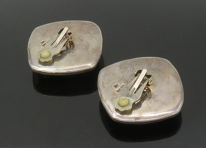 FREDERIC JEAN DUCLOS 925 Silver  Vintage Large Non Pierce Earrings  EG11388
