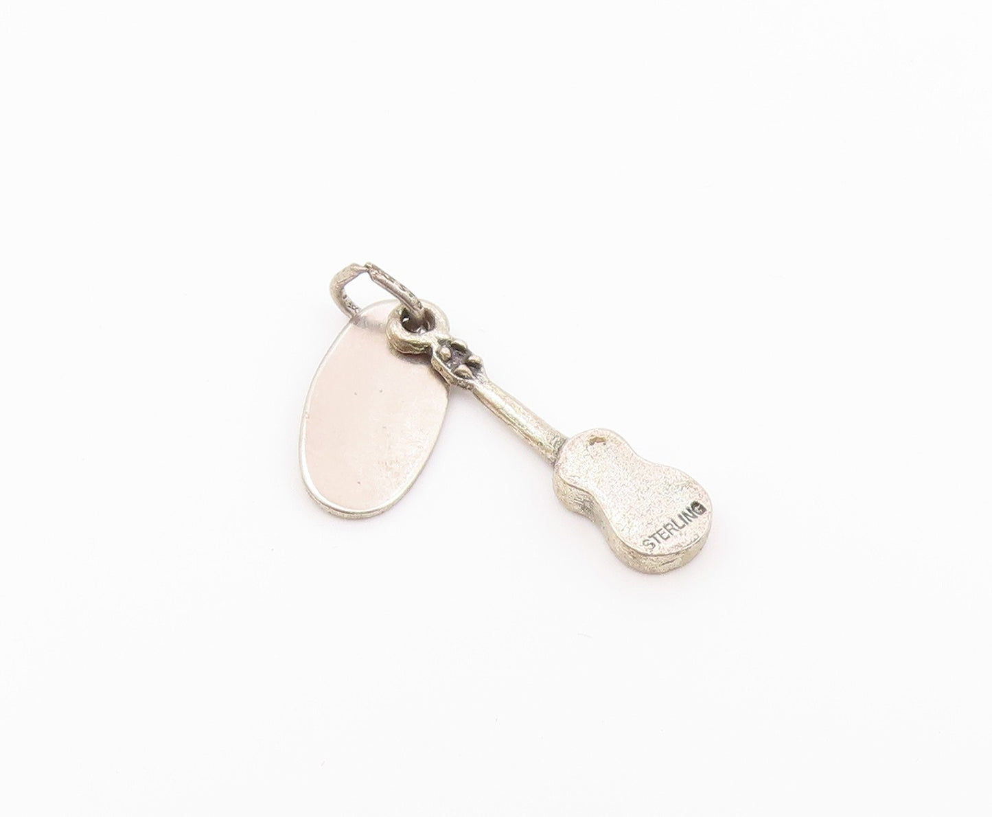 925 Sterling Silver  Vintage Petite Hawaii Ukelele Souvenir Pendant  PT16583