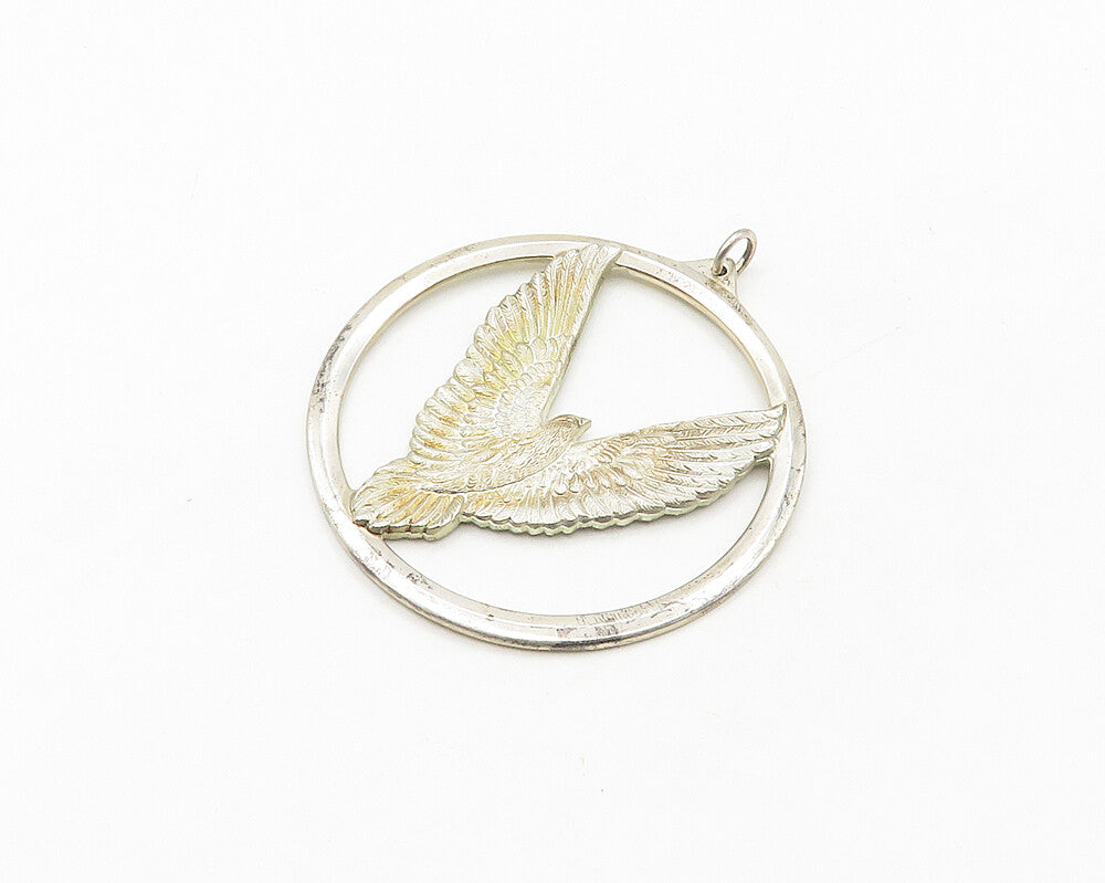 WALLACE 925 Sterling Silver  Vintage Peace On Earth Dove 1975 Pendant  PT14398