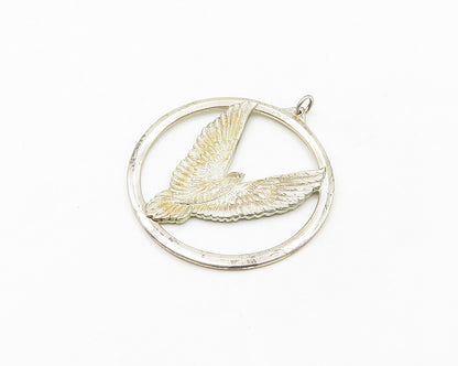 WALLACE 925 Sterling Silver  Vintage Peace On Earth Dove 1975 Pendant  PT14398