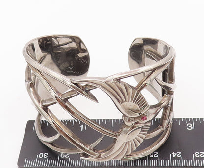 925 Sterling Silver Vintage Bracelet STEPHEN WEBSTER Cutout Rare Phoenix BT10458