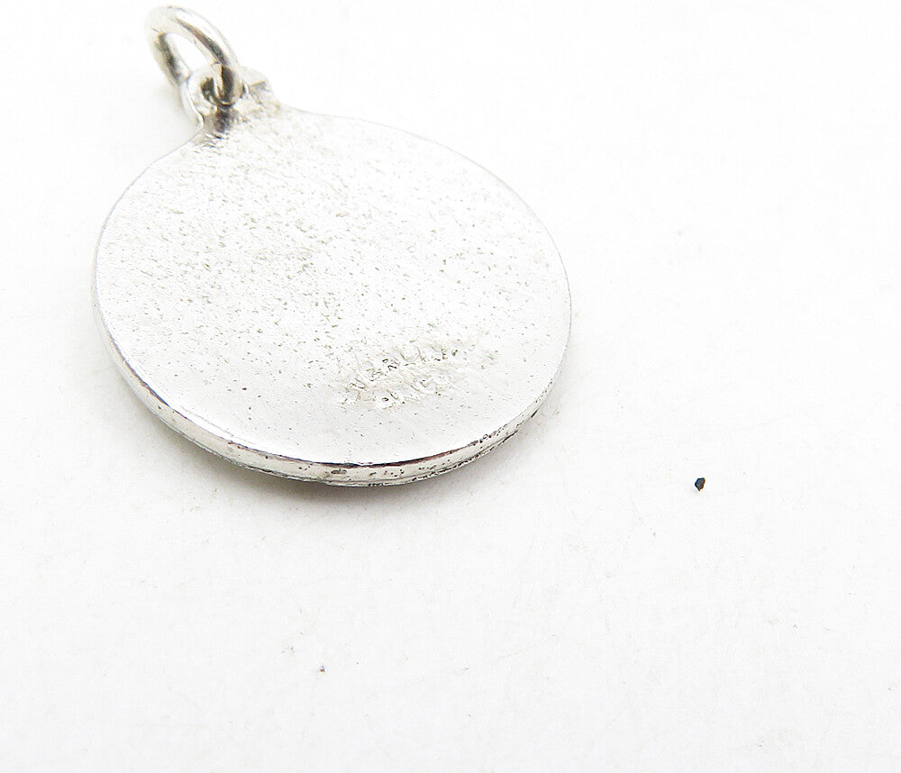 925 Sterling Silver  Vintage Enamel Coated Bermuda Islands Pendant  PT6970