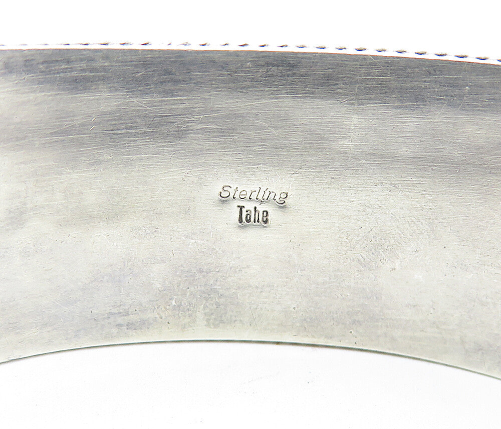 TAHE 925 NAVAJO Sterling Silver  Vintage Shiny Rope Twist Cuff Bracelet BT2204