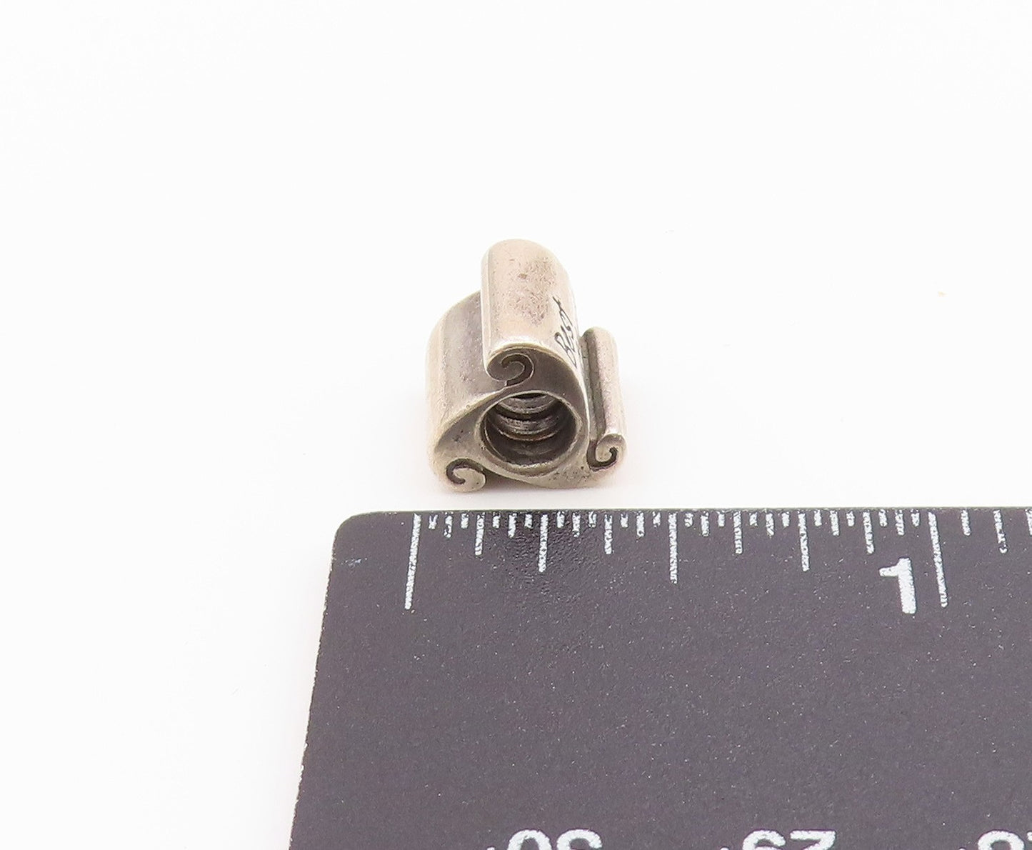 PANDORA 925 Silver  Vintage Shiny Best Friends Swirl Charm Pendant  PT19866