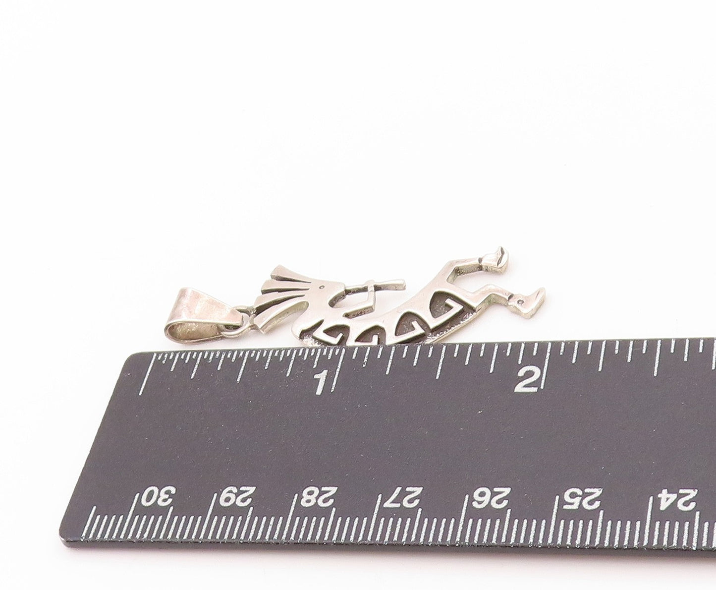 925 Sterling Silver Vintage Pendant Kokopelli Humpbacked Flute Player PT24128