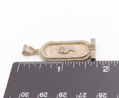 925 Sterling Silver Vintage Pendant MIDDLE EAST Queen Nefertiti Locket  PT25355