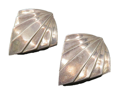 CHARLES KRYPELL 925 Silver & 14K GOLD  Vintage Modernist Drop Earrings EG11463