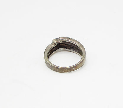 925 Sterling Silver  Vintage Wrapped Band Ring Sz 8.5  RG3087