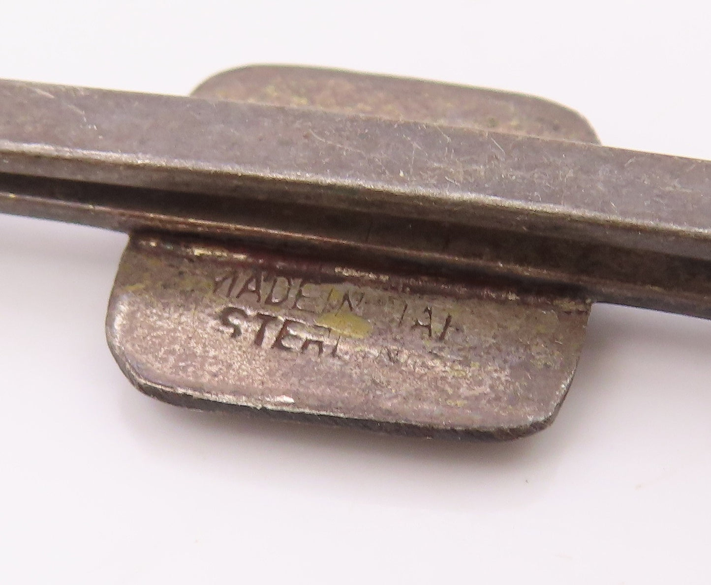 SIAM 925 Sterling Silver  Vintage Niello Dancer Dark Tone Tie Clip  TR1970