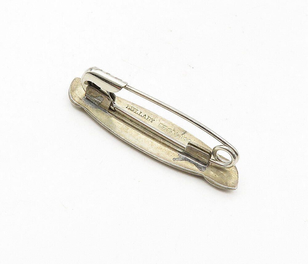 LULLABY 925 Sterling Silver  Vintage Smooth Love Hearts Brooch Pin  BP3308