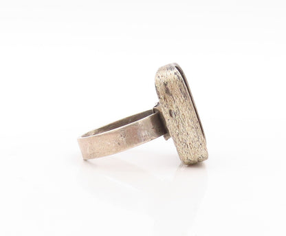 925 Sterling Silver Vintage Ring ISRAEL Dark Tone Cutout Snake  Sz 8.5  RG31412