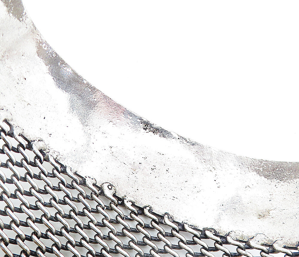 925 Sterling Silver  Vintage Textured Modernist Twist Cuff Bracelet  BT2787