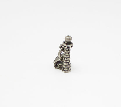 925 Sterling Silver  Vintage Light House Charm Pendant  PT2202
