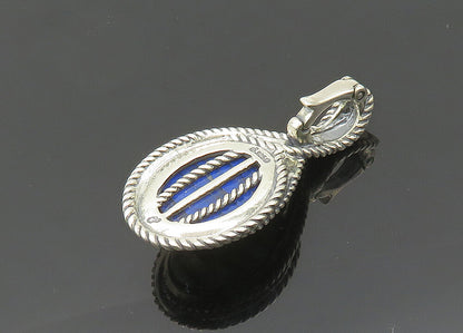 CAROLYN POLLACK 925 Silver  Vintage Cabochon Cut Labradorite Pendant  PT16168