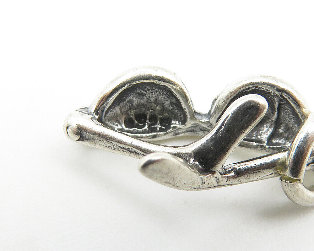 925 Sterling Silver  Vintage Petite Sunglasses Motif Drop Pendant  PT8456