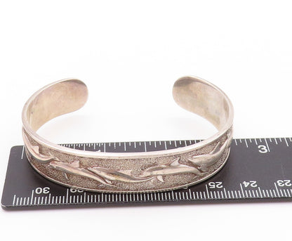 925 Sterling Silver Vintage Bracelet KABANA Swimming Delphine Family  BT11192
