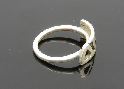 925 Sterling Silver  Vintage Delta Omega Epsilon Petite Band Ring Sz 4 RG20990