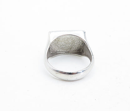 925 Sterling Silver  Shiny Celtic Knot Square Dome Band Ring Sz 11.5  RG5434