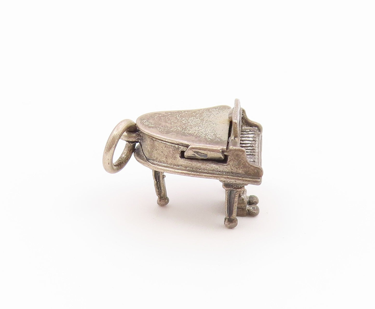 925 Sterling Silver Vintage Pendant Miniature Grand Piano Charm OPENS  PT26451