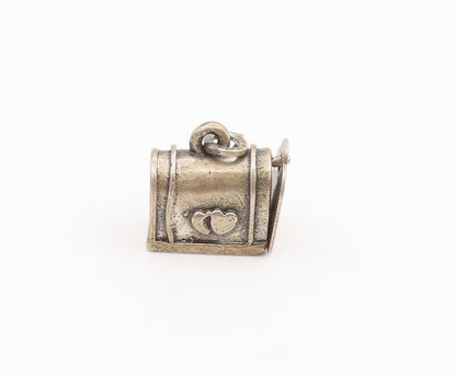 925 Sterling Silver Vintage Pendant BEAU Miniature US Mail Box Charm  PT25778