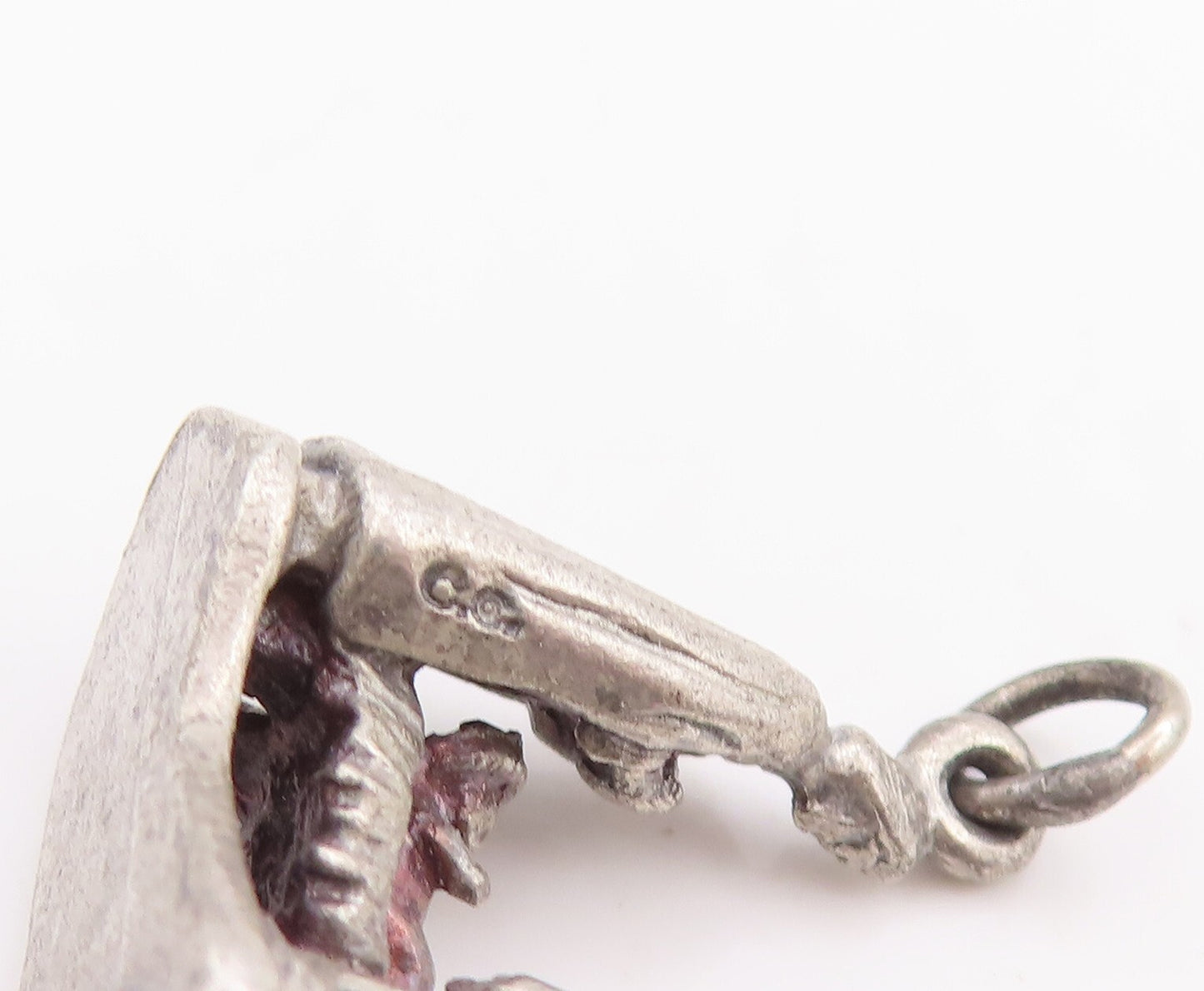 925 Sterling Silver Vintage Pendant Solid 3D Religious Charm   PT23315