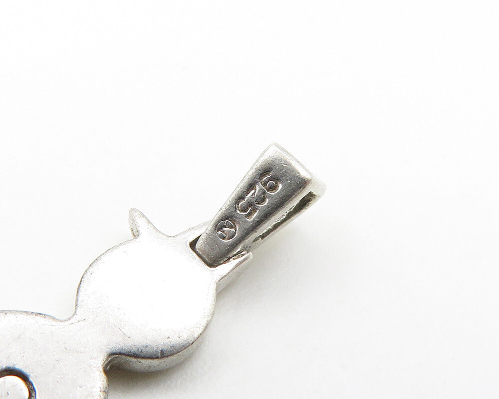 925 Sterling Silver  Vintage Petite Shiny Little Boy Motif Pendant  PT15371