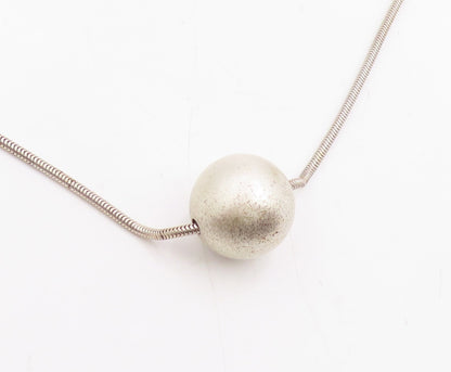 22k Gold & 925 Sterling Silver Vintage Necklace STUART PFUELB Chain  NE4758