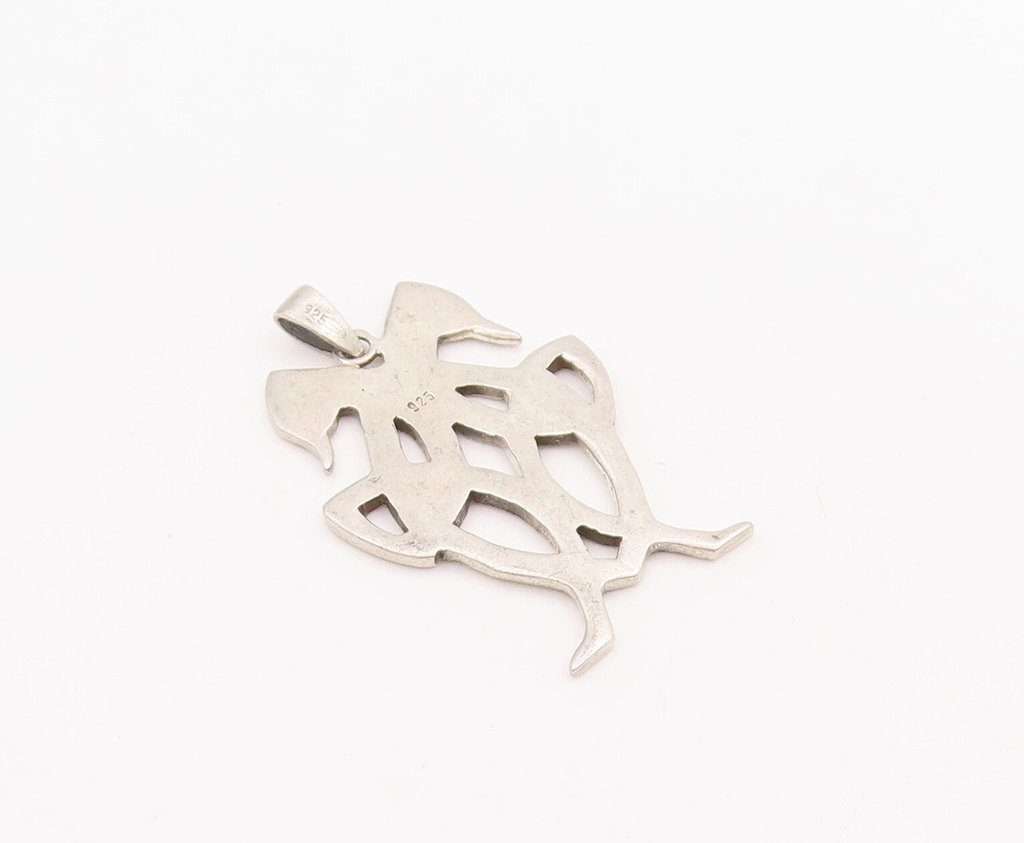 925 Sterling Silver Vintage Pendant Celtic Knot Design With Two Birds  PT22876