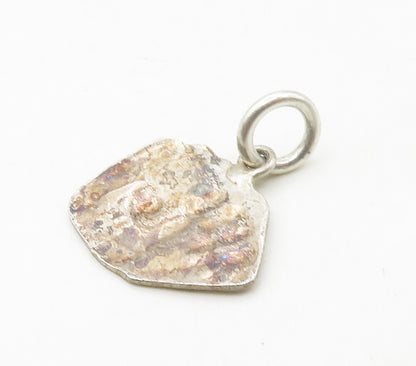 925 Sterling Silver  Vintage Petite Deck Of Cards Motif Pendant  PT13228
