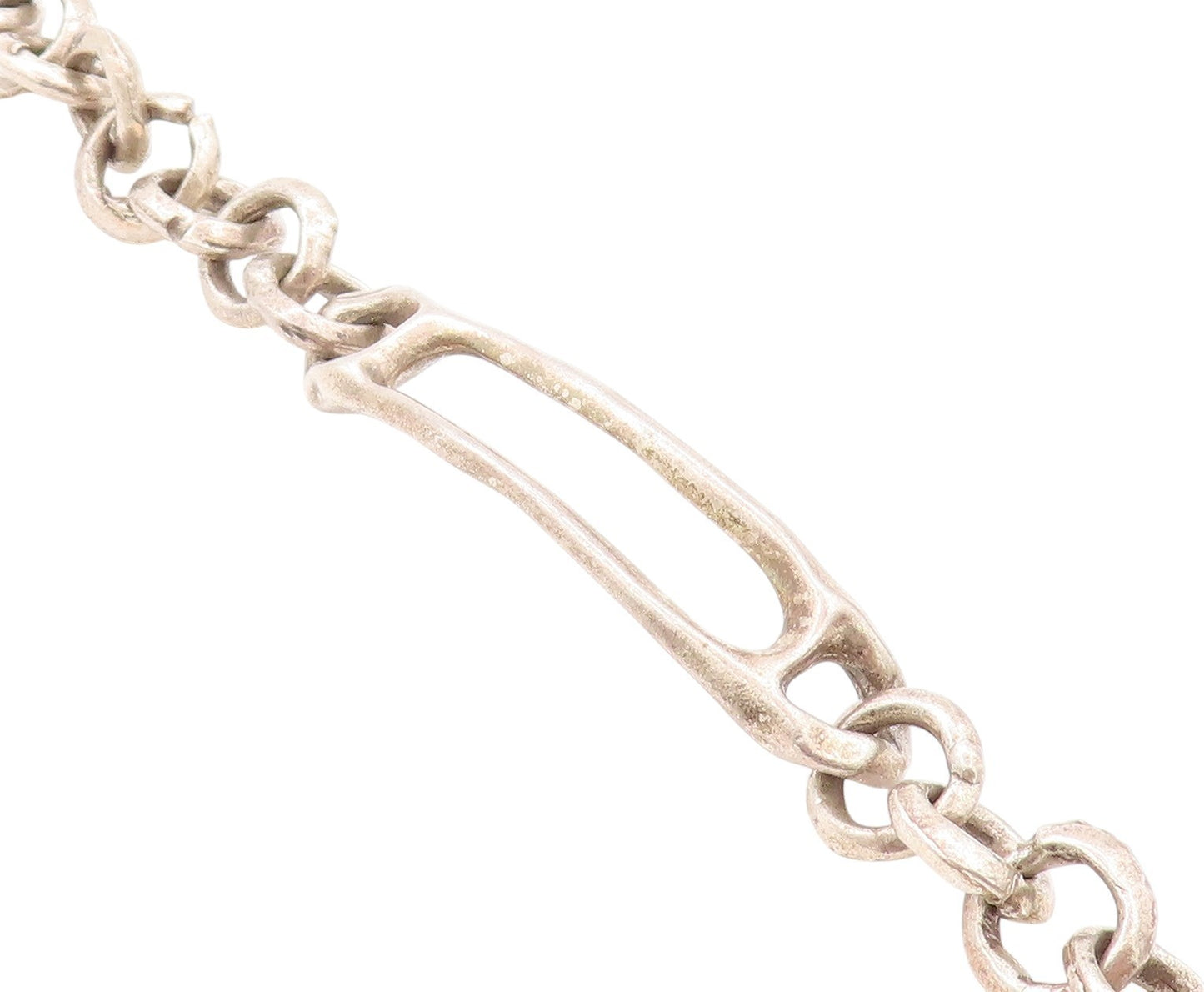 925 Sterling Silver Vintage Bracelet Antique Wire Work Linked  BT11280