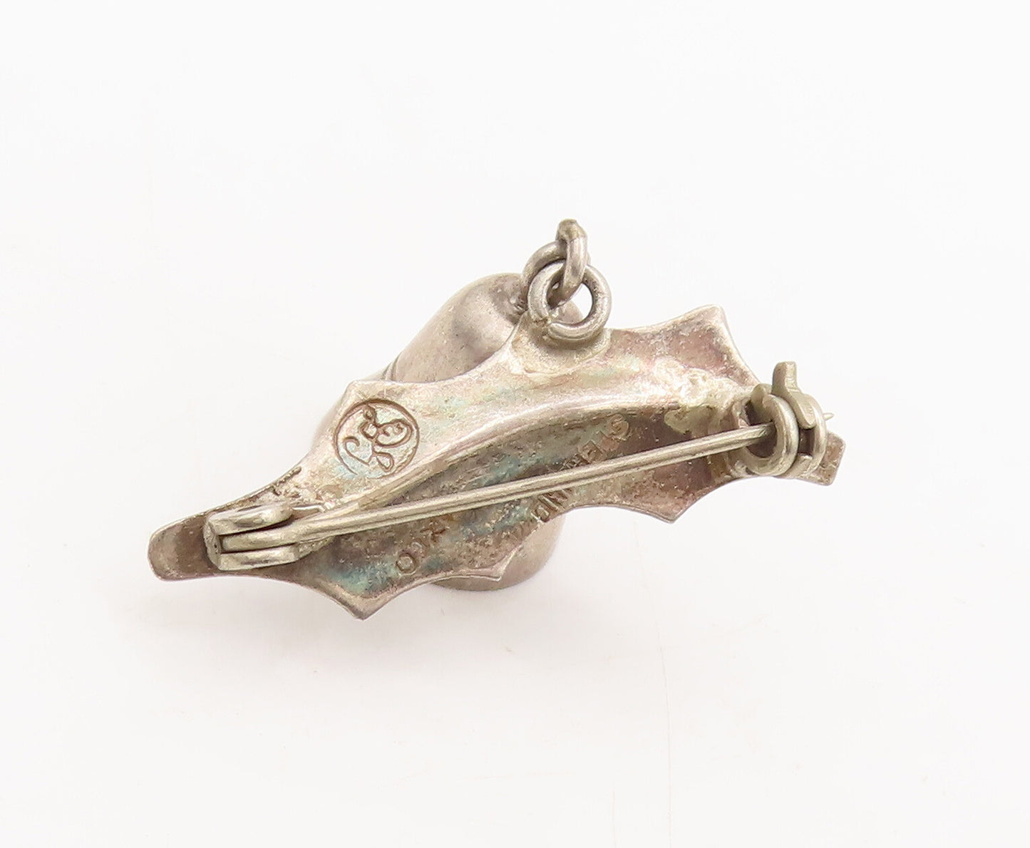 925 Sterling Silver Vintage Brooch Pin DAMASO GALLEGOS Bell Jingles  BP10563