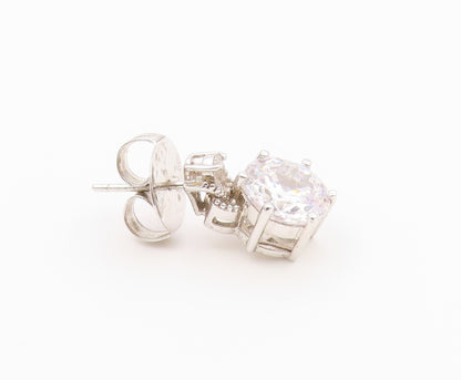 925 Sterling Silver Vintage Earrings CHARLES WINSTON Classic CZ Drop  EG14488