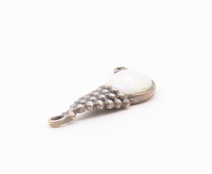 925 Silver  Vintage Oval Center With Grape Cluster Wings Pendant  PT20935