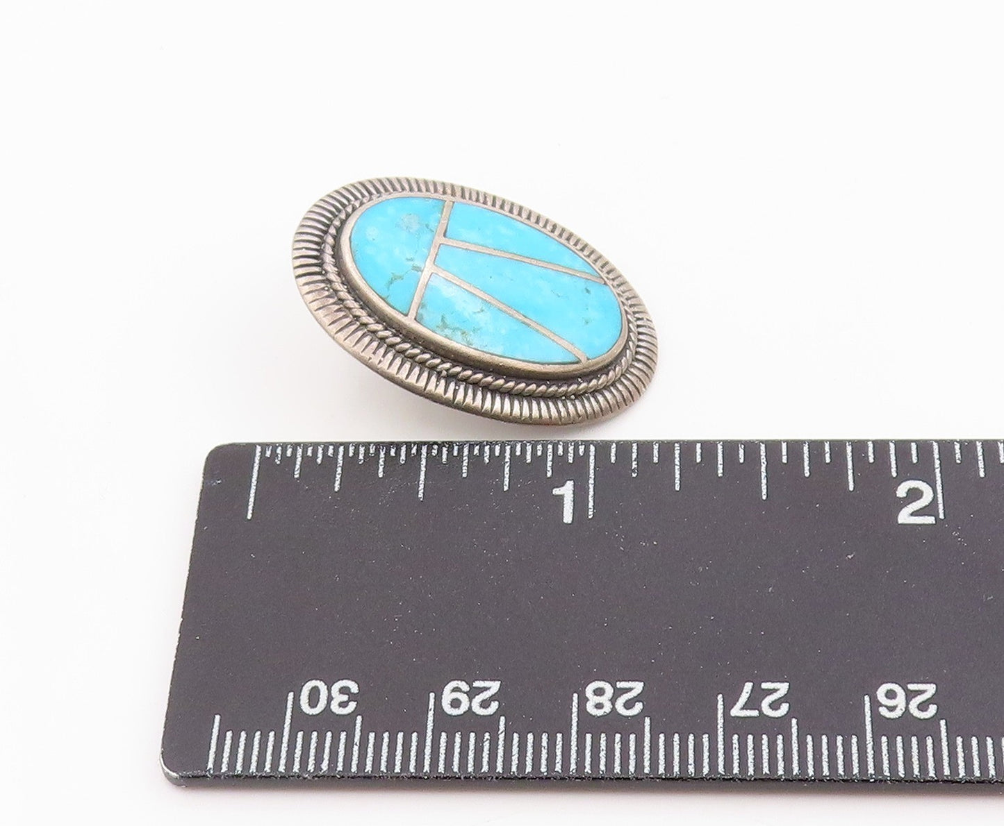 925 Sterling Silver Vintage Earrings NAVAJO Turquoise Single Pieces  EG14293