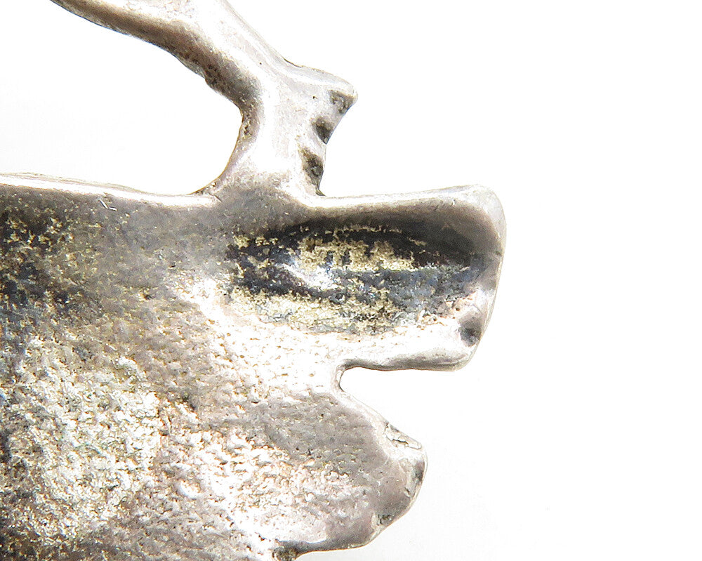 925 Sterling Silver  Vintage Dancing Couple Dark Tone Brooch Pin  BP4985