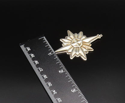 REED & BARTON 925 Silver  Vintage Christmas Star Ornate Pendant  PT21673