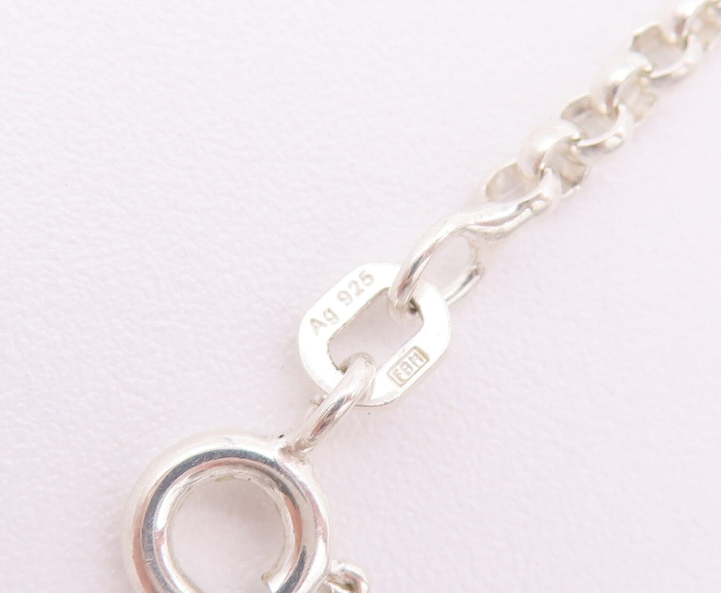 925 Sterling Silver Vintage Necklace Swirly Carved Infinity Large Bead  NE4243