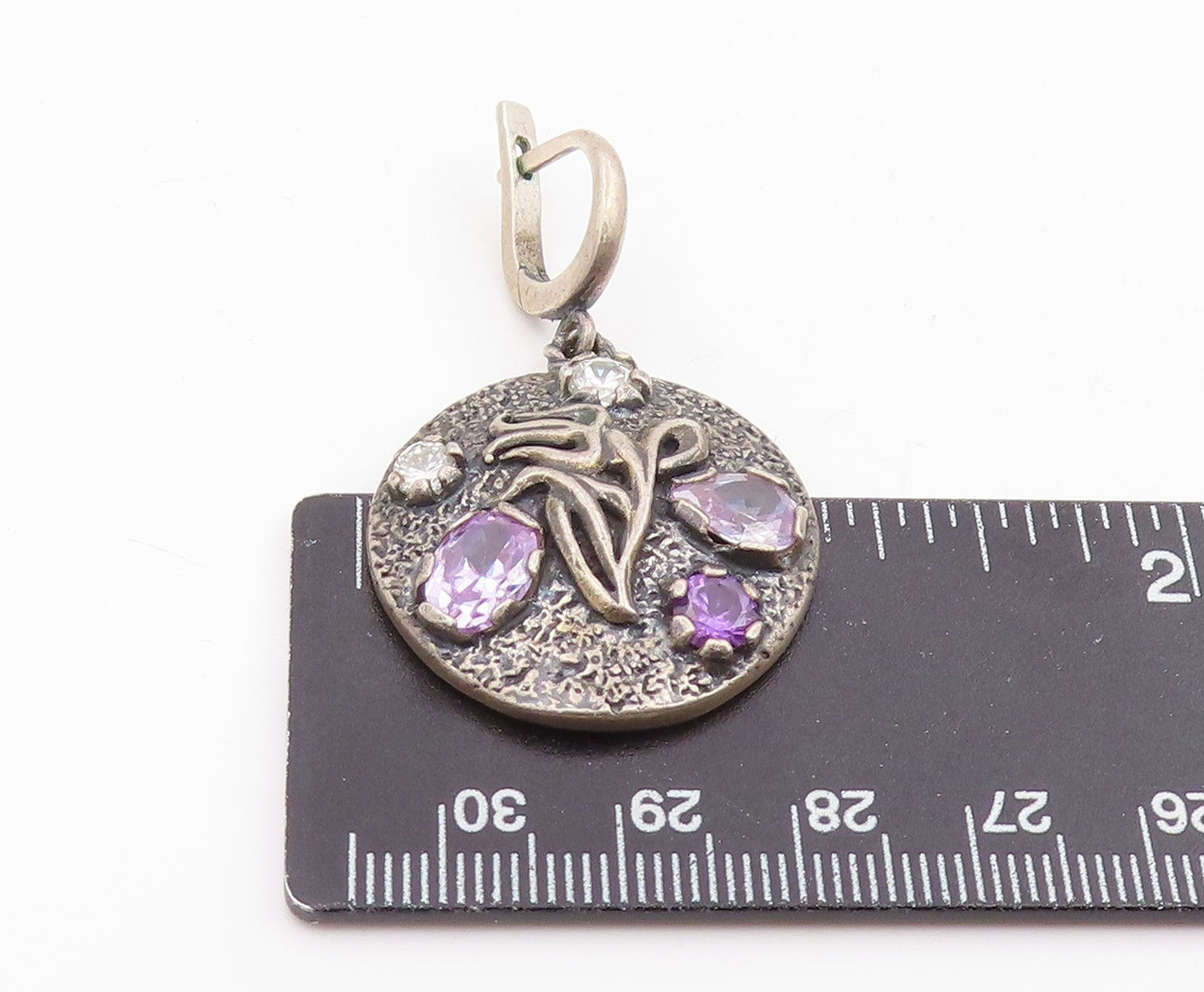 925 Sterling Silver Vintage Earrings Amethyst & Gemstone Single Pieces  EG14300